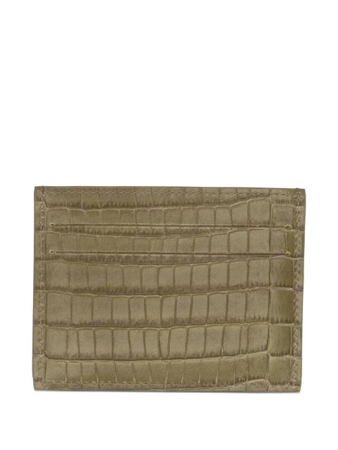 Longchamp crocodile-effect leather wallet - Green - zdjęcie produktu nr 2