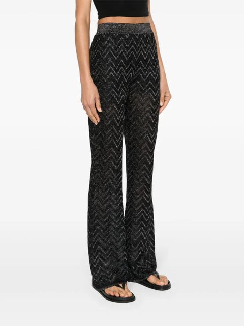 Missoni zigzag wide-leg trousers - Black - zdjęcie produktu nr 2