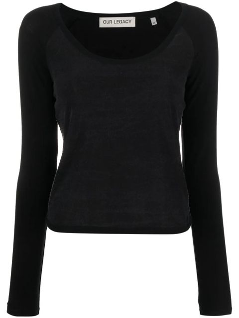 OUR LEGACY lyocell-blend knitted top - Black - zdjęcie produktu nr 1