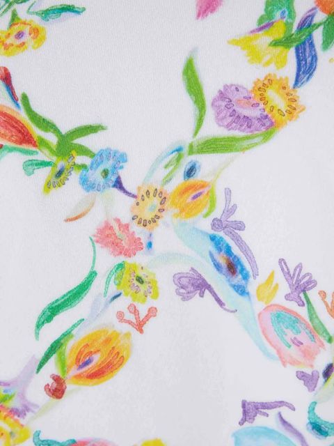 Off-White floral zipped sweatshirt