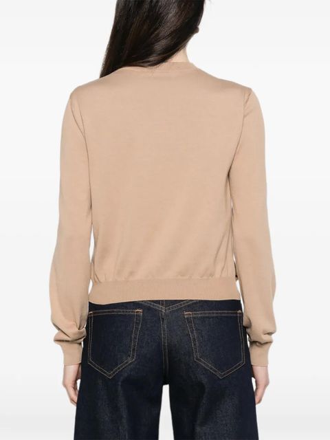 Moschino floral-print cardigan - Neutrals