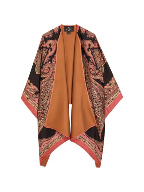 ETRO paisley-pattern cape - Black - zdjęcie produktu nr 1