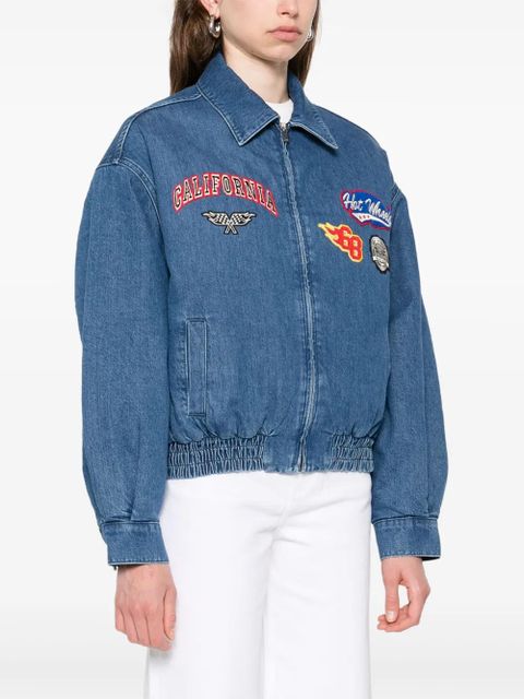 Maje embroidered denim jacket - Blue - zdjęcie produktu nr 2