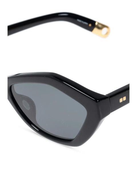 Jacquemus Bambino geometric-frame sunglasses - Black