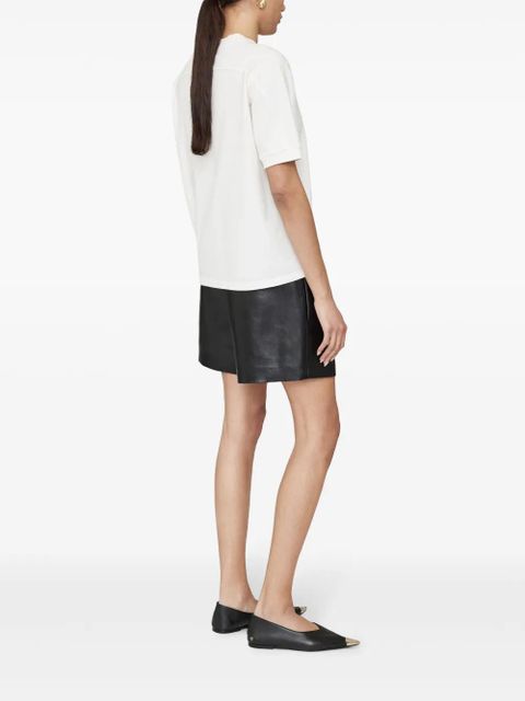 ANINE BING logo-print cotton t-shirt - White