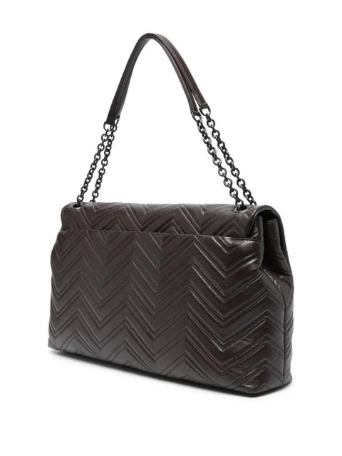 Gucci maxi GG Marmont shoulder bag - Brown