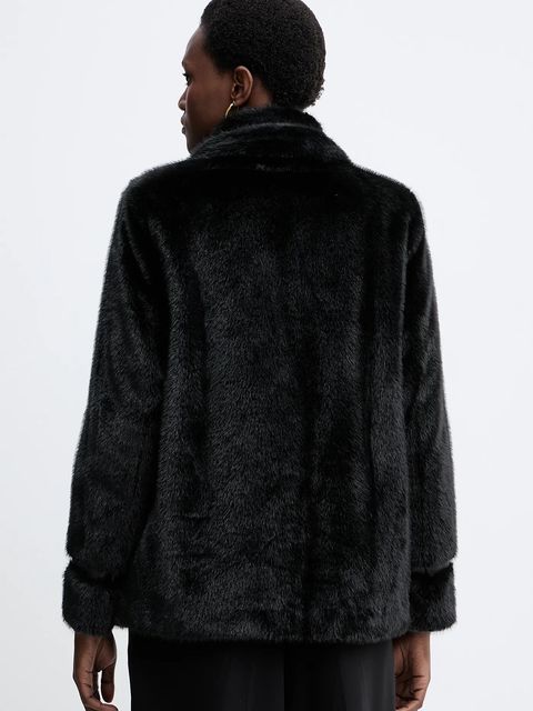 Twinset płaszcz kolor czarny 252TT2154