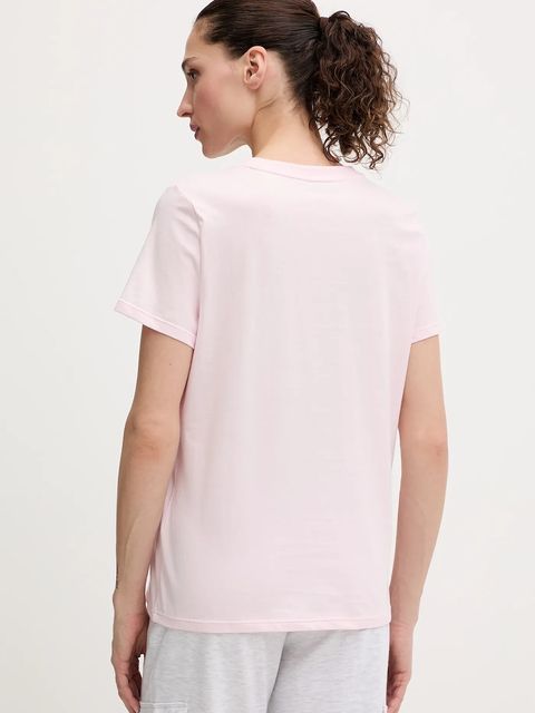 Dkny t-shirt bawełniany damski kolor różowy DP6T1533