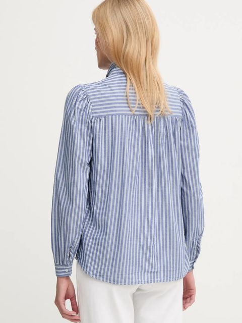 Pepe Jeans koszula bawełniana damska kolor niebieski regular ze stójką PL3051268 - zdjęcie produktu nr 2