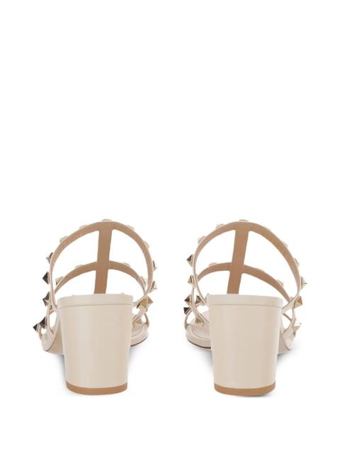 Valentino Garavani studded heeled sandals - Neutrals