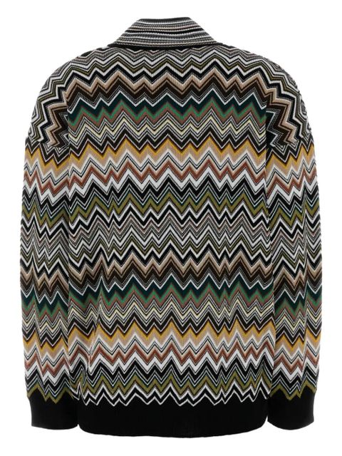 Missoni zigzag-pattern high-neck sweater - Brown - zdjęcie produktu nr 2