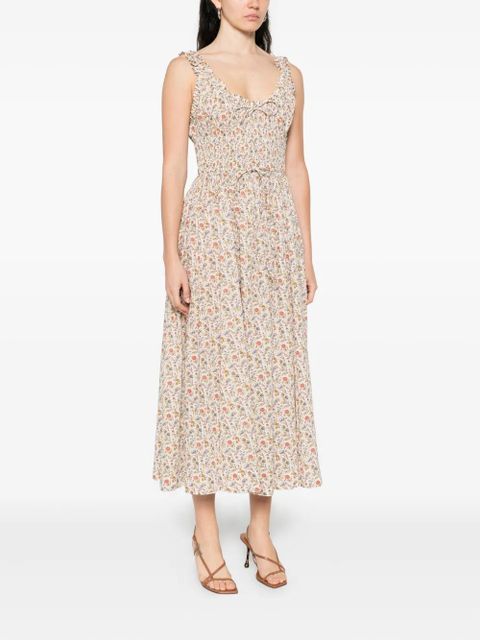 DÔEN Emmaretta midi dress - Neutrals
