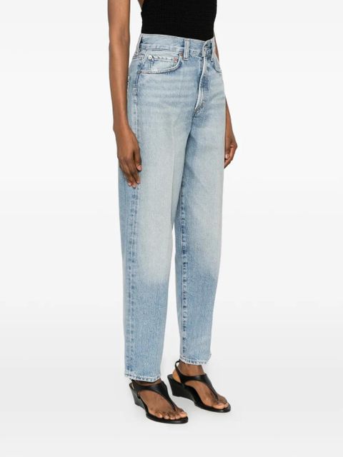 AGOLDE faded pressed-crease jeans - Blue