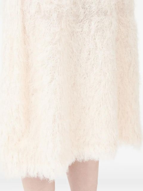 Maison Margiela sleeveless textured midi dress - Neutrals