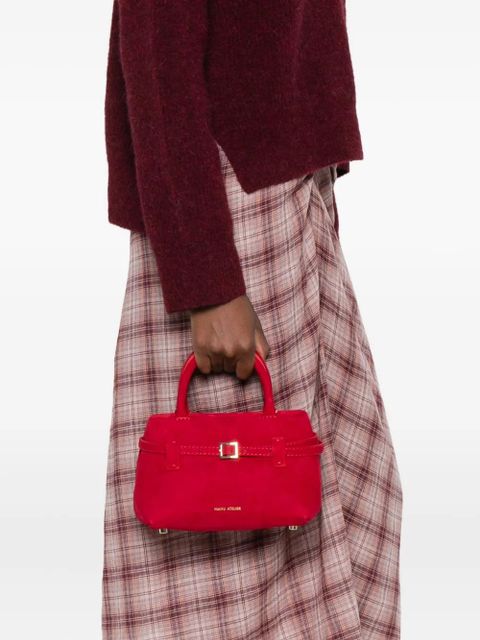 Manu Atelier Le Cambon suede tote bag - Red