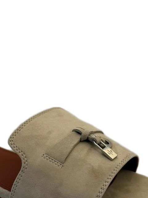 Loro Piana summer suede mules - Neutrals - zdjęcie produktu nr 2