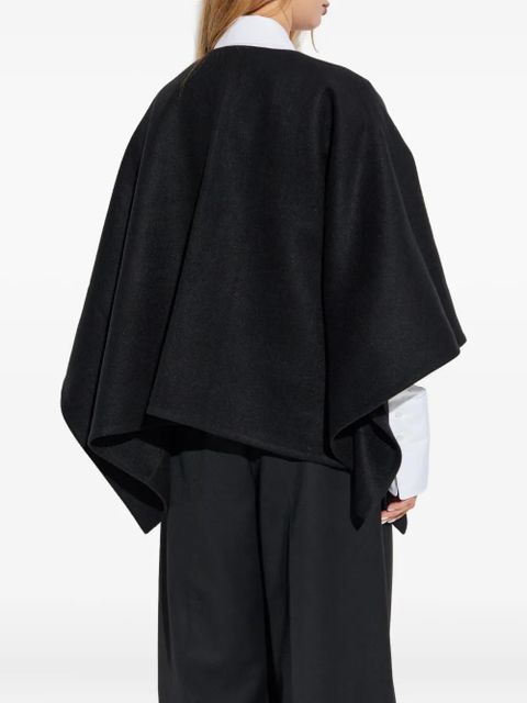 Max Mara Serra draped cape - Black
