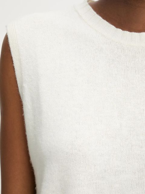 United Colors of Benetton kamizelka z dodatkiem wełny kolor beżowy lekki 126WD10BA - zdjęcie produktu nr 2