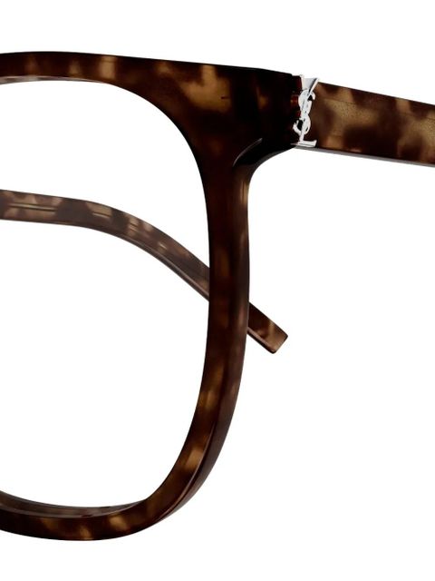 Saint Laurent Eyewear round-frame glasses - Brown