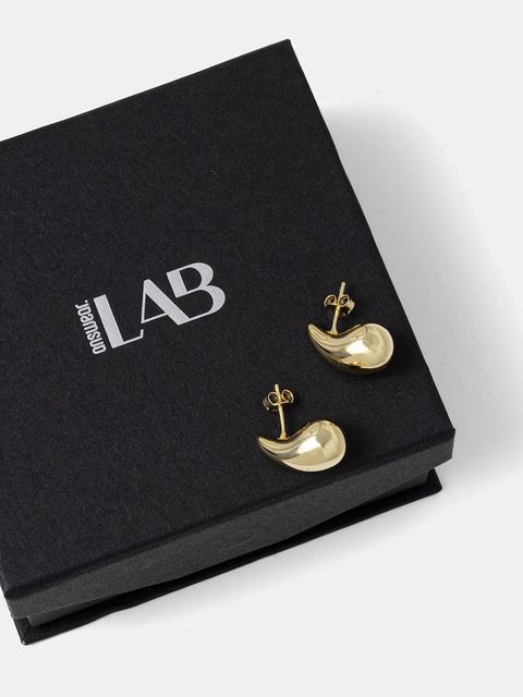 Answear.LAB kolczyki ze srebra 925 pozłacanego 18k złotem