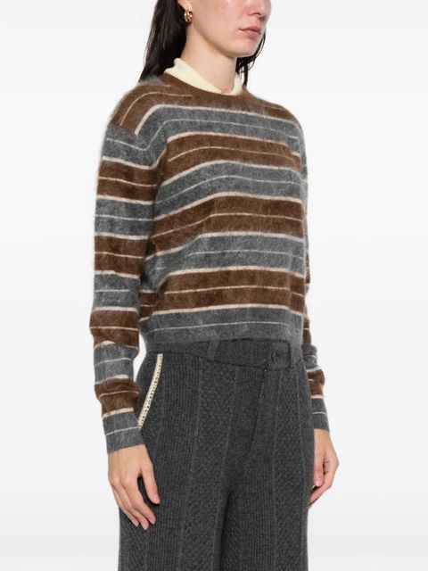 Guest In Residence striped knitted sweater - Grey - zdjęcie produktu nr 2