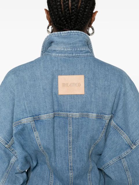 The Attico buttoned mini dress - Blue