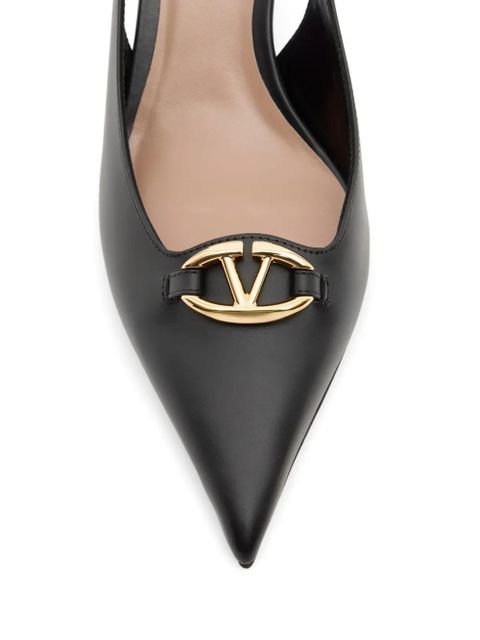 Valentino Garavani VLogoThe Bold Edition slingback pumps in calfskin 60mm - Black