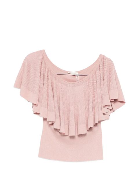 ZIMMERMANN pleated top - Pink - zdjęcie produktu nr 1