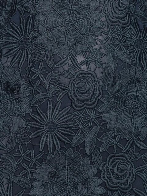 ROTATE BIRGER CHRISTENSEN floral-lace midi dress - Blue