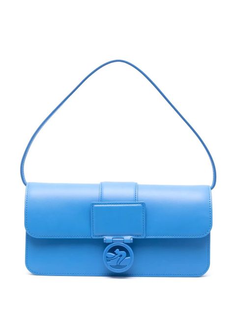 Longchamp medium Box-Trot leather shoulder bag - Blue - zdjęcie produktu nr 1