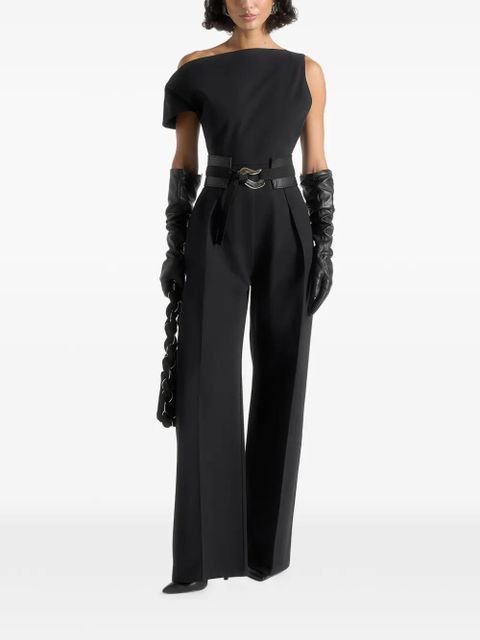 Manière De Voir Valerie one-shoulder jumpsuit - Black - zdjęcie produktu nr 1