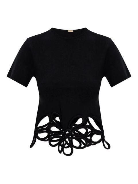 Cult Gaia flower-cutout T-shirt - Black - zdjęcie produktu nr 1