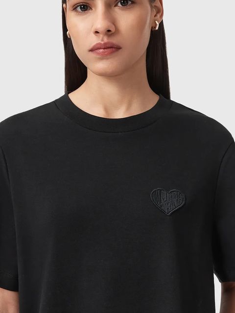 AllSaints t-shirt bawełniany damski kolor czarny W205JC