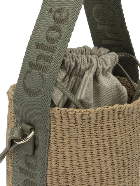 Chloé small Woody drawstring bucket bag - Green