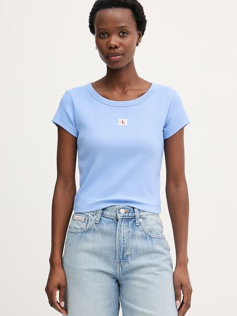 Calvin Klein Jeans t-shirt damski - zdjęcie produktu nr 2