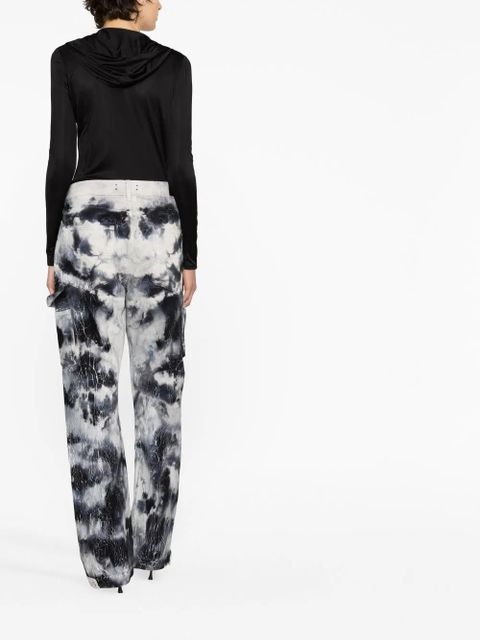 Versace cowl-neck long-sleeved bodysuit - Black