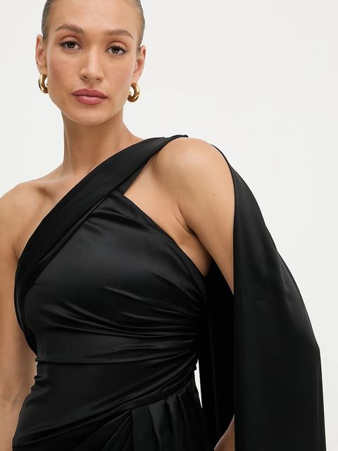 Marciano by Guess sukienka ARETHA kolor czarny maxi dopasowana 5YGK01 7246A