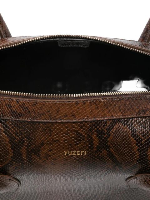 Yuzefi Brioche leather shoulder bag - Brown - zdjęcie produktu nr 2