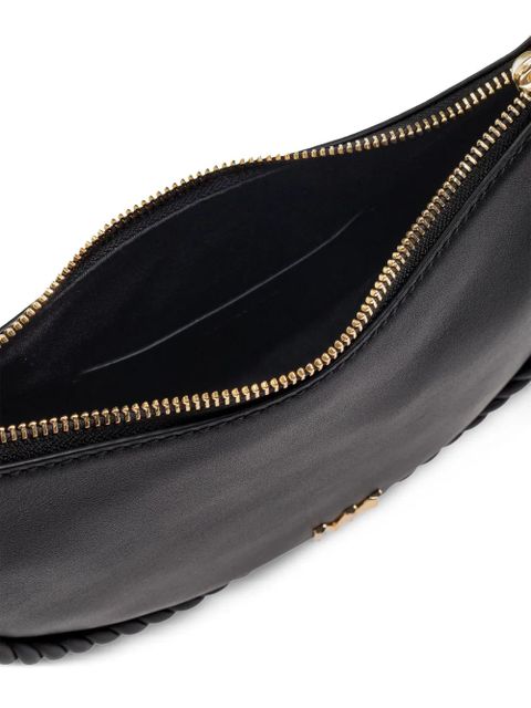 Michael Kors braided-strap crescent shoulder bag - Black