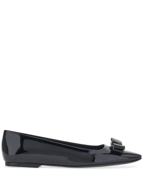 Ferragamo Vara bow ballerina shoes - Black - zdjęcie produktu nr 1