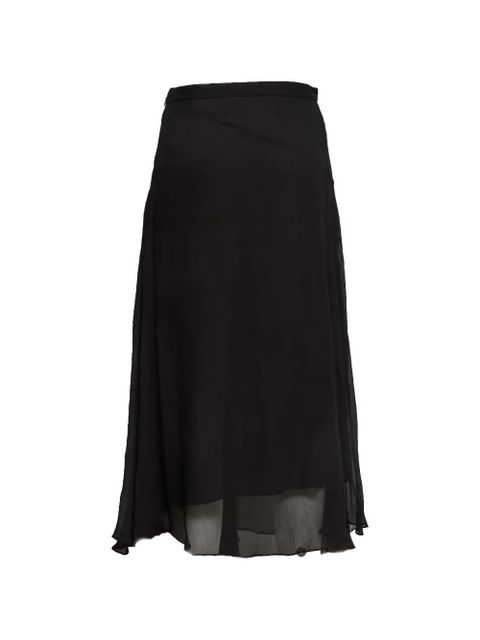 ISABEL MARANT Lycia chiffon asymmetric skirt - Black - zdjęcie produktu nr 2