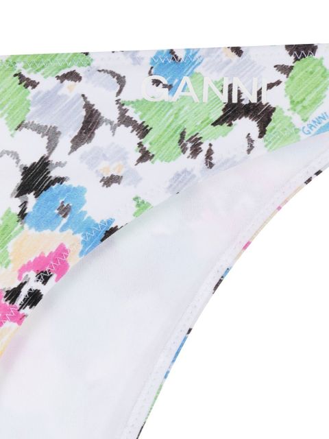GANNI floral pattern bikini bottoms - Blue - zdjęcie produktu nr 2