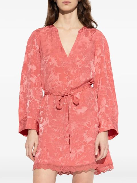 Zadig&Voltaire V-neck printed dress - Pink - zdjęcie produktu nr 2