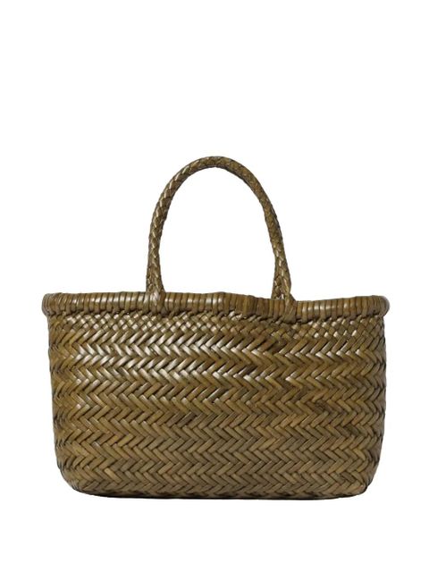 DRAGON DIFFUSION mini Flat Gora woven-design tote bag - Brown - zdjęcie produktu nr 1