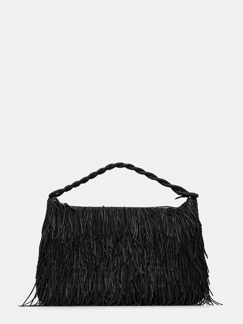 Twinset torebka skórzana kolor czarny 252TS8EAA - zdjęcie produktu nr 1