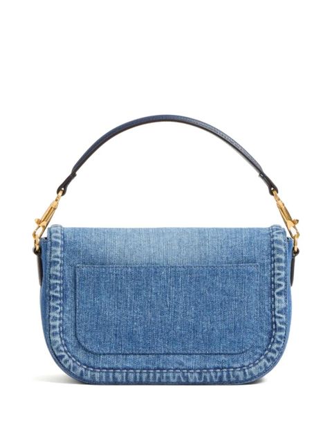 Valentino Garavani Alltime denim shoulder bag - Blue