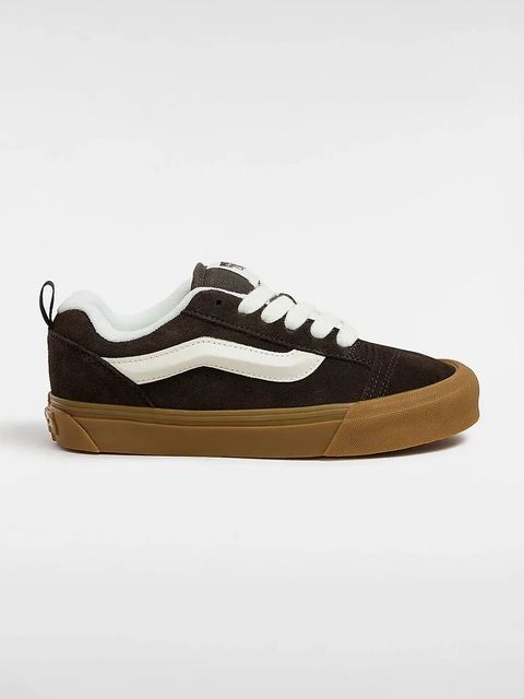 Vans tenisówki zamszowe Knu Skool kolor brązowy VN000CS0D4C1