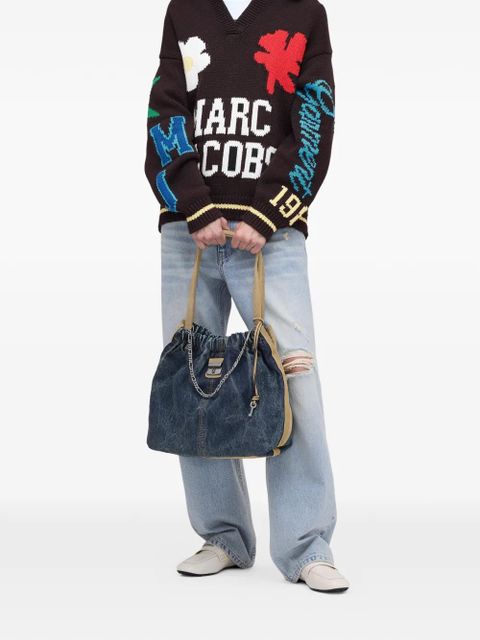 Marc Jacobs The Denim Cristina suede tote bag - Blue