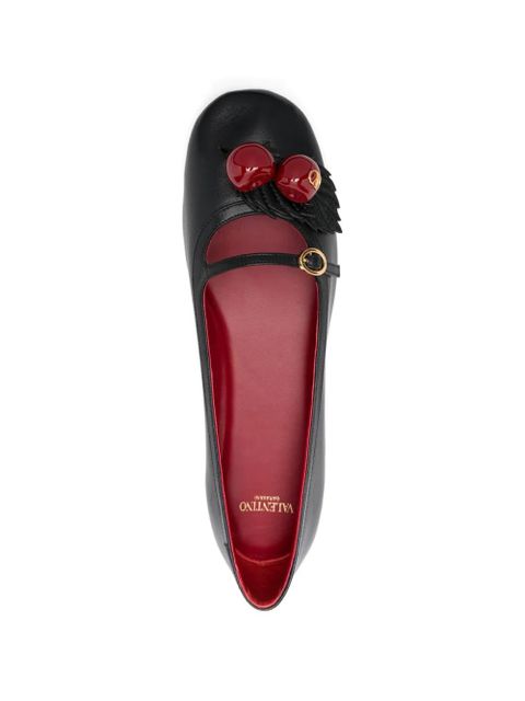 Valentino Garavani cherryfic ballet flats - Black