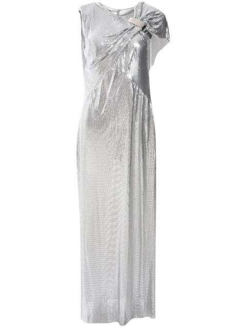 Rabanne metallic mesh gown - Silver - zdjęcie produktu nr 1